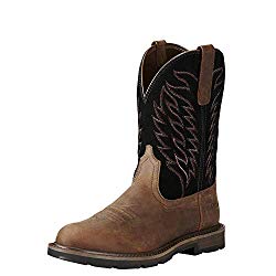 9 Best Pull On Work Boots 2022 Best Boots Hub   Ariat Work Mens Groundbreaker Work Boot 