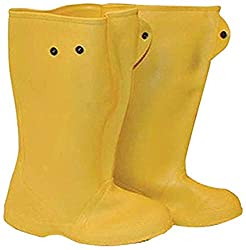 yellow construction boots