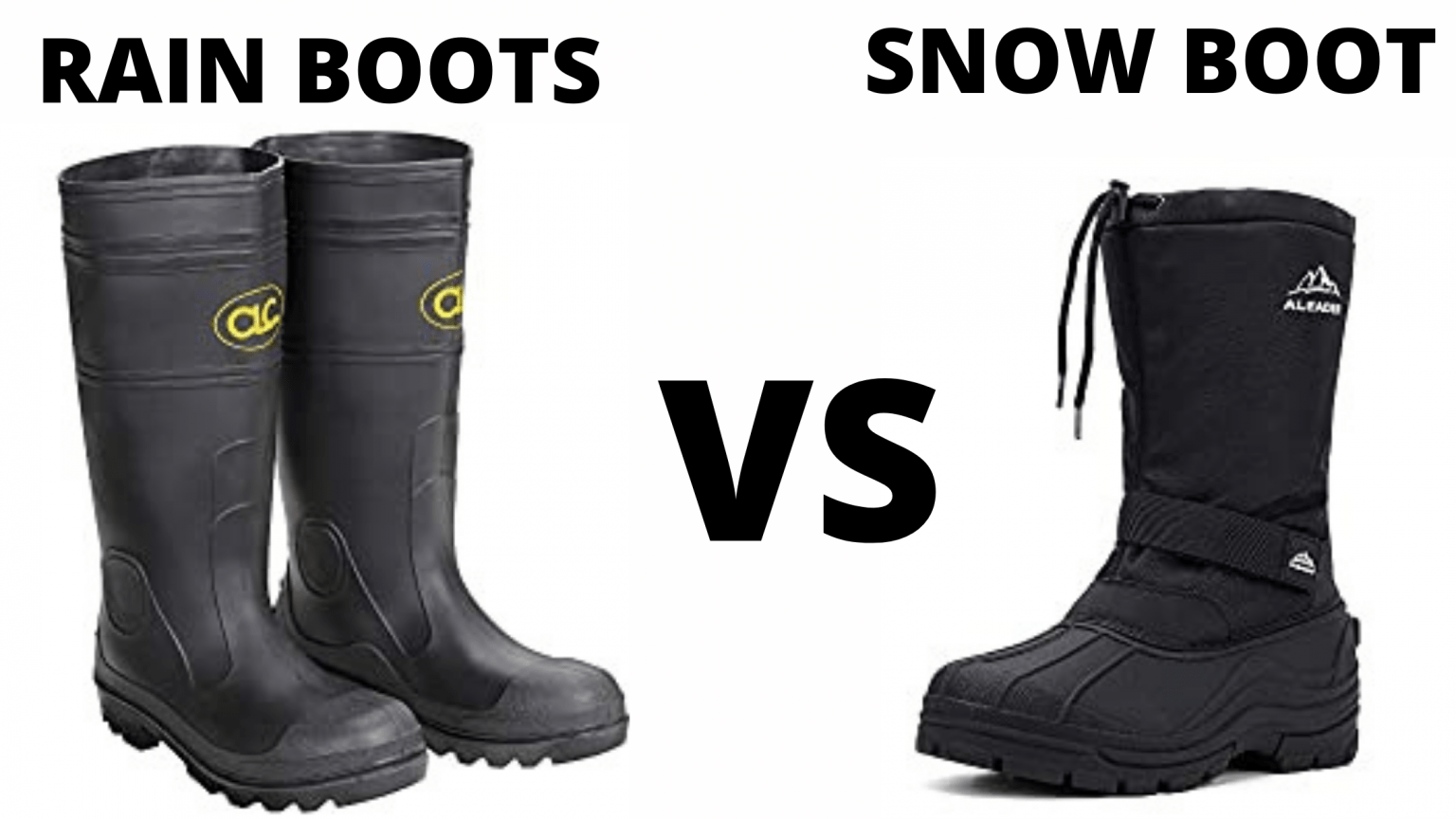 Rain Boots vs Snow Boots What Are The Differences? Best Boots Hub